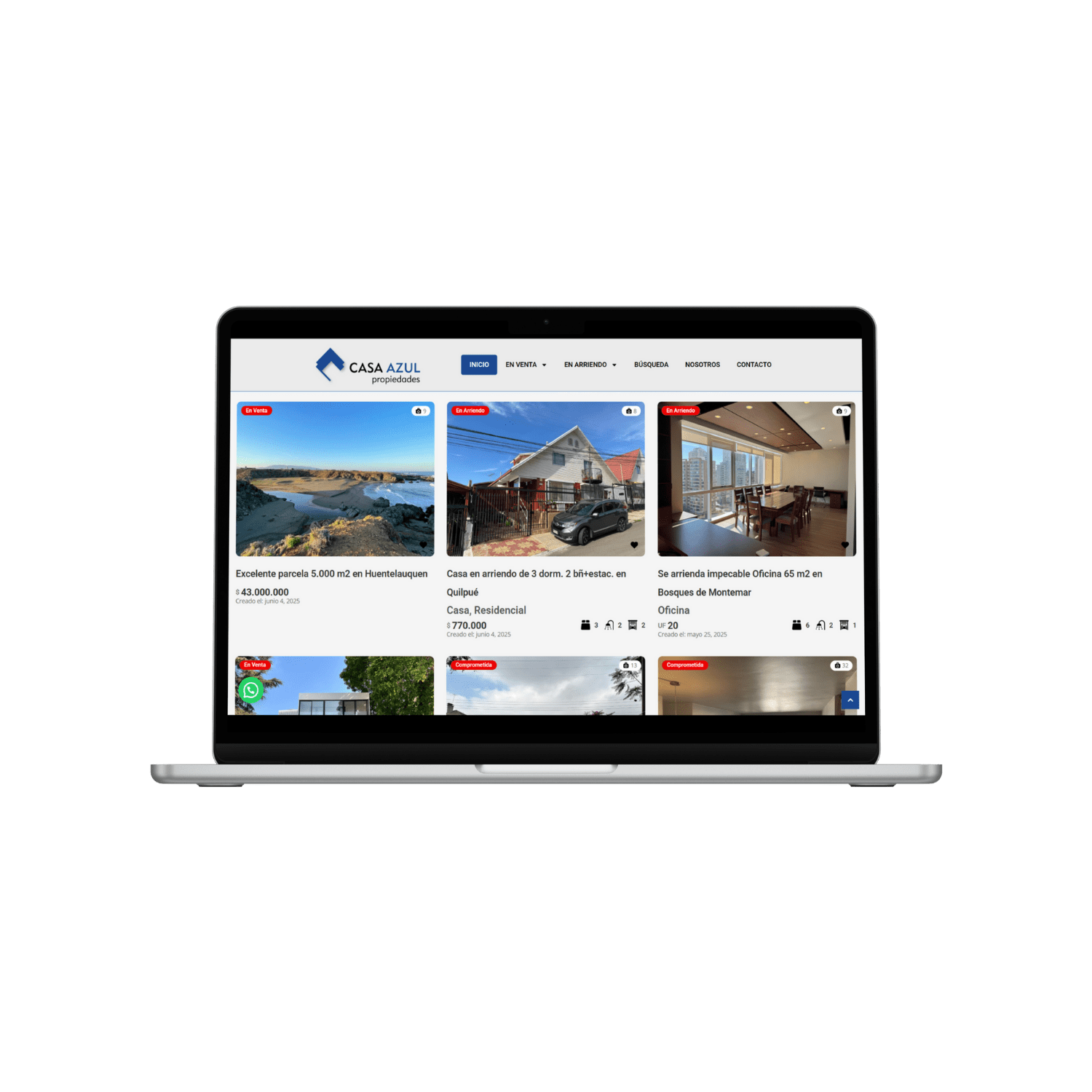 Web Corredores de Propiedades